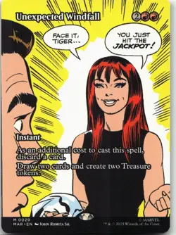 MTG: Unexpected Windfall (Borderless) - Marvel Universe Eternal-Legal #29 M Norm - Image 1