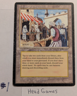 1x Bazaar of Baghdad - HP - Arabian Nights - Magic the Gathering MTG - Image 1