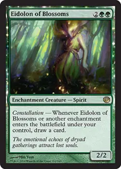 MTG Eidolon of Blossoms, Journey Into Nyx, Heavily Played, English - Image 1