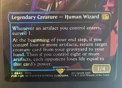 Golbez, Crystal Collector Borderless Surge Foil Final Fantasy MTG Rare #540 - Image 3