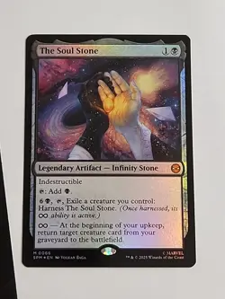 MTG The Soul Stone Mythic Artifact 0066 Magic the Gathering Spider-Man NM/M Foil - Image 1