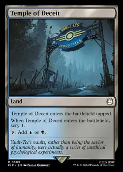 4 x Temple of Deceit - Universes Beyond: Fallout - NM-Mint - MTG - Image 1
