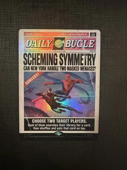 MTG Scheming Symmetry (1997) *FOIL* Secret Lair: Spider-Man Daily Bugle NM/M - Image 1