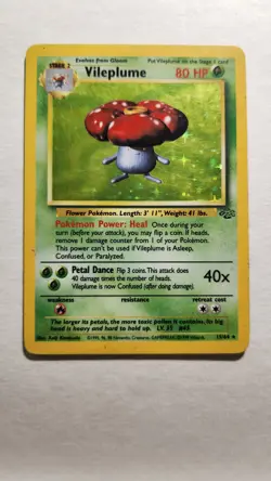 1999 Vileplume 15/64 - Jungle Holo Rare - Pokemon TCG - MP - Image 1