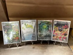 Pokemon 4 Illustration Rare Card Lot - Image 1