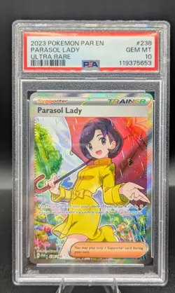 2023 Pokemon SV Paradox Rift # 238 Parasol Lady Ultra Rare PSA 10 Gem Mint ☂ - Image 1