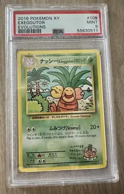 2016 Pokemon XY Evolutions #109 Exeggutor PSA 9 Mint - Image 1