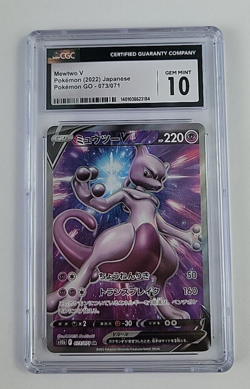 Pokemon Card Japanese Mewtwo V 2022 Pokemon GO 073/071 CGC Graded 10 Gem Mint 10 - Image 1