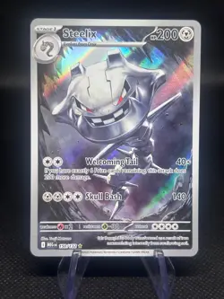 Steelix 150/132 Illustration Rare Pokemon Mega Evolution NM - Image 1