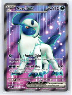 2023 Pokemon TCG - Absol ex Ultra Rare 214/197 Obsidian Flames Full Art Holo - A - Image 1