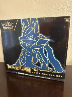 Pokemon Center Elite Trainer Box ETB Mega Evolution Lucario BRAND NEW SEALED - Image 1