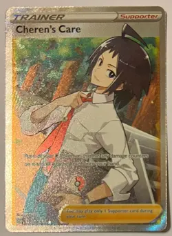 Pokemon TCG Brilliant Stars - Cheren's Care - Full Art Holo - 168/172 - NM - Image 1