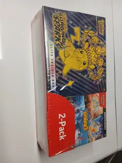 Pokemon Surging Sparks ETB + Booster Bundled 2-pack Sealed Ships ASAP! 🔥 PikaU - Image 1
