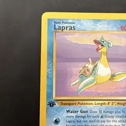 Pokemon Vintage 1st Edition Non-Holo Rare Lapras 25/62 Fossil WotC 1999 - Image 2