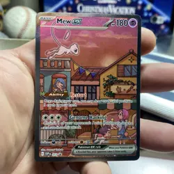 Pokemon Mew ex Scarlet & Violet 151 Special Illustration Rare Black Star Promo - Image 1