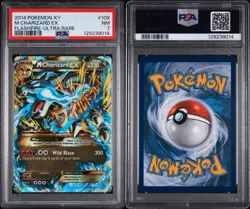 2014 POKEMON XY FLASHFIRE ULTRA RARE #108 M CHARIZARD EX PSA 7 NM MEGA ENGLISH - Image 3