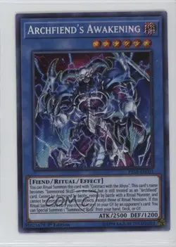 Archfiend's Awakening SE 1st Ed. YuGiOh Fists of the Gadgets #FIGA-EN031 - Image 1