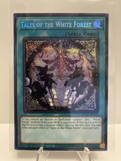 Yu-Gi-Oh! Tales of the White Forest MP25-EN092 Prismatic Secret Rare 1st Ed NM - Image 1