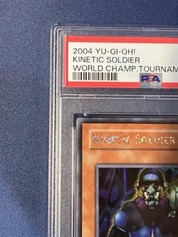 Yu-Gi-Oh Kinetic Soldier WC4-002 PSA 8 Prismatic Secret Rare - Image 4
