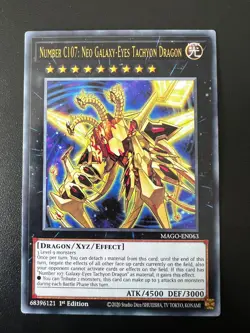 Number C107: Neo Galaxy-Eyes Tachyon Dragon MAGO-EN063 Rare 1st Near Mint Yugioh - Image 1