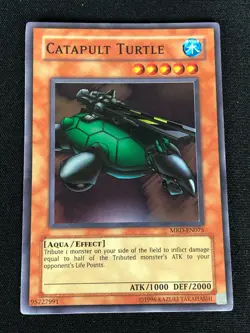 YUGIOH CATAPULT TURTLE MRD-EN075 OG PRINT SUPER (NM) - Image 1
