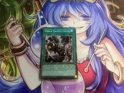TRIPLE TACTICS THRUST STARLIGHT RARE CH01-EN030 LIGHT PLAY YUGIOH - Image 1
