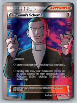 Giovanni's Scheme 162/162 Full Art Trainer - Breakthrough - Pokemon Card - NM - Image 1