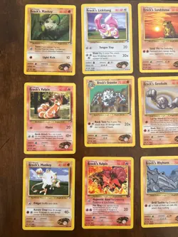 Brock's Pokemon TCG Gym Heroes Card Lot -17- - Image 2