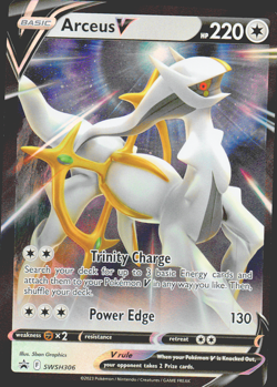 Arceus V SWSH306 SWSH: Sword & Shield Promo Cards Holo - Image 1