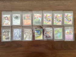 Pokemon Singles Lot - 14 Cards - Japanese, Pack Fresh Cards in Protectors - Image 1