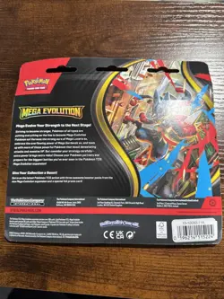 NEW SEALED Pokemon TCG: Mega Evolution 3 Booster Packs & Golduck Promo Card - Image 2