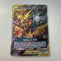 Pokemon TCG Moltres Zapdos Articuno GX SM210 Hidden Fate Promo Card - Image 1