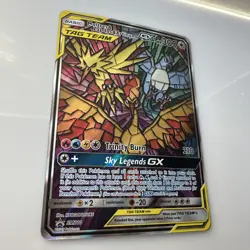 Pokemon TCG Moltres Zapdos Articuno GX SM210 Hidden Fate Promo Card - Image 4