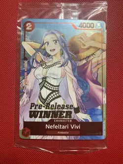 Nefeltari Vivi ST01-009 Promo Pre Release Winner English Sealed One Piece Card - Image 2
