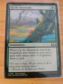 MTG Up the Beanstalk 0195 Wilds of Eldraine M/NM Free UK P&P - Image 1