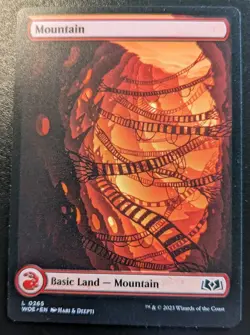 Mountain (Full Art) 0265 WOE Land Wilds Of Eldraine Magic: The Gathering - Image 1