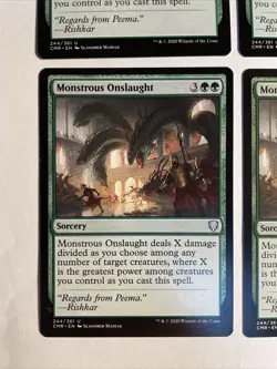 4x Mtg Commander Legends Monstrous Onslaught NM/M Magic The Gathering - Image 2