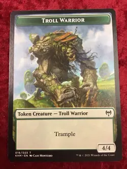 TROLL WARRIOR ~TOKEN CREATURE, #016/023, KALDHEIM, 2021 MTG - Image 1
