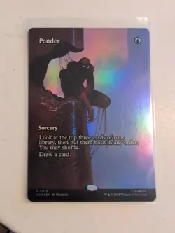 MTG Marvel Spider-Man Ponder Foil Borderless #13 NP - Image 1