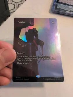 MTG Marvel Spider-Man Ponder Foil Borderless #13 NP - Image 3