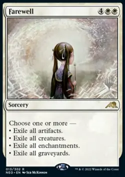 MTG Magic the Gathering Farewell (13p/155) Kamigawa Neon Dynasty Promos LP - Image 1