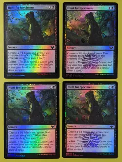FOIL Hunt for Specimens x4 Strixhaven: School of Mages 4x MTG - Image 1
