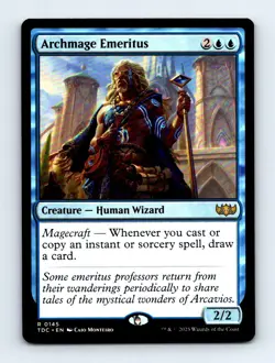 #145 2025 Tarkir: Dragonstorm Commander TDC _ Archmage Emeritus Rare - Image 1