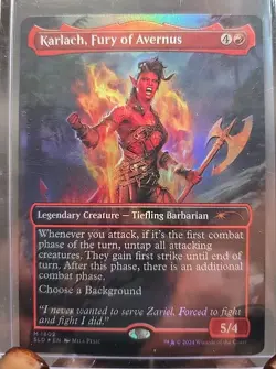 Karlach, Fury of Avernus (Rainbow Foil) Secret Lair Drop MTG Near Mint - Image 1