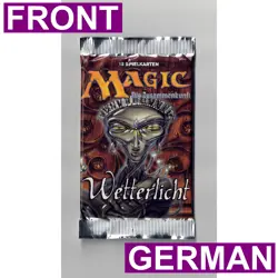 Weatherlight Booster Pack Sealed 1997 Vintage Magic the Gathering German OOP - Image 1
