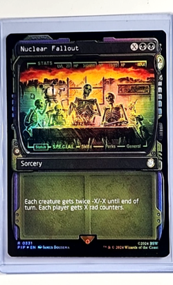 2024 MTG Magic the Gathering PIP Fallout Showcase Foil #331 Nuclear Fallout - Image 1