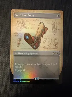 Swiftfoot Boots (FOIL Schematic) - Secret Lair Drop Series (SLD) - Image 1