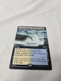 Borderless FLOODED STRAND mtg NM-M Modern Horizons 3 Rare - Image 1