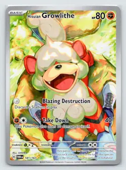 Hisuian Growlithe 181/167 NM-MT - Pokemon SV06: Twilight Masquerade (0774) - Image 1