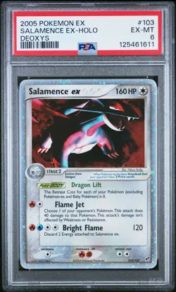 2005 POKEMON EX DEOXYS #103 SALAMENCE EX-HOLO PSA 6 - Image 1